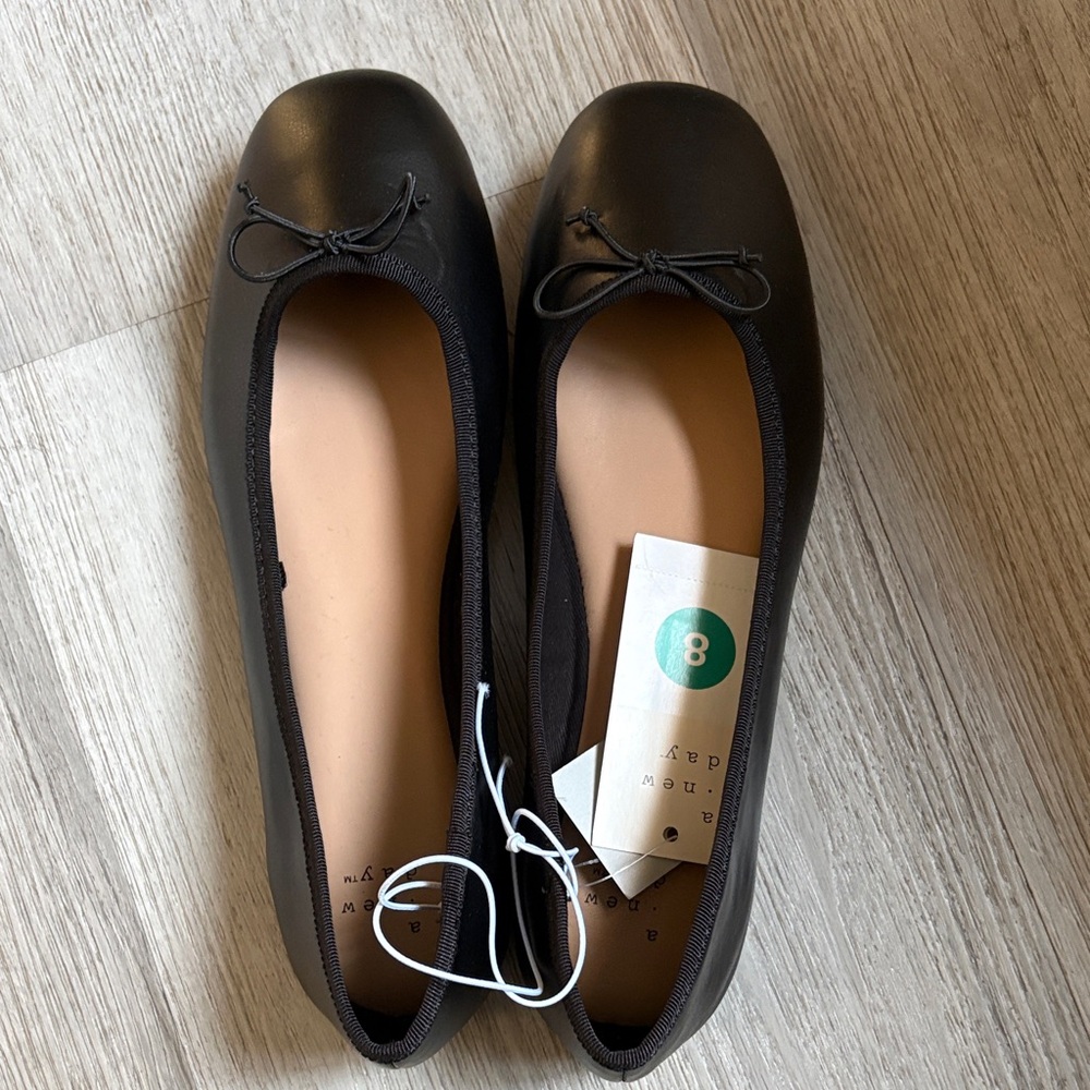 a new day Classic Black Ballet Flats